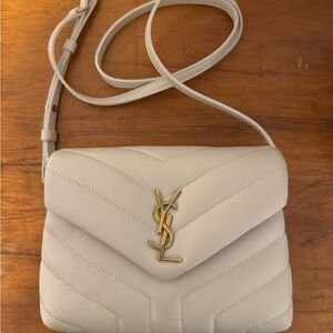 Yves Saint Laurent YSL Ivory Toy Loulou Crossbody Bag